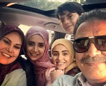  سفر زمان | سلفی دسته جمعی «محمدعلی، آیناز و سهند» سریال «آنام» پشت صحنه