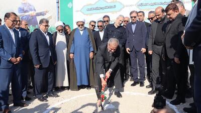 کلنگ‌زنی مدرسه ۱۲ کلاسه در کنگان با حضور وزیر آموزش‌وپرورش