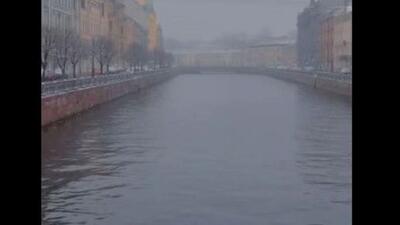  برف پاییزی در سنت پترزبورگ روسیه