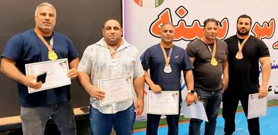  درخشش تیم مهرگان بندرعباس در مسابقات پرس سینه رفسنجان با کسب ۵ مدال انفرادی