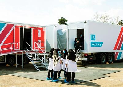  خدمات‌رسانی رایگان بیمارستان سیار ۹۹ تختخوابی بنیاد برکت در مهرگان و محمدیه