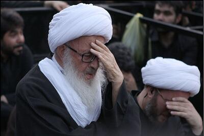  برپایی دسته عزاداری شهادت حضرت زهرا (س) با حضور آیت الله وحیدخراسانی در قم