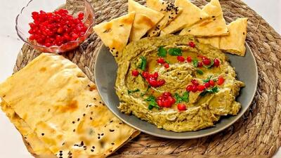  طرز تهیه بابا غنوج لبنانی یک خوراکی خوشمزه با بادمجان