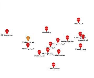  «خیابان پیروزی» آلوده‌ترین نقطه تهران با شاخص ۱۸۱