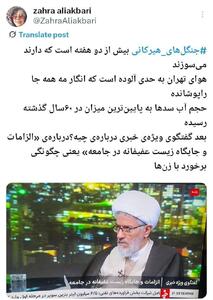  عکس/ کنایه روزنامه‌نگار به صداوسیما درباره آتش‌سوزی هیرکانی | اقتصاد24