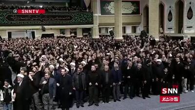  ببینید| لحظه ورود رهبر انقلاب به دومین شب عزاداری حضرت زهرا(س) در حسینیه امام خمینی(ره)