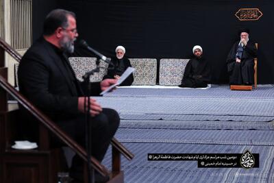  لحظه ورود رهبر معظم انقلاب به حسینیه امام خمینی(ره) +فیلم