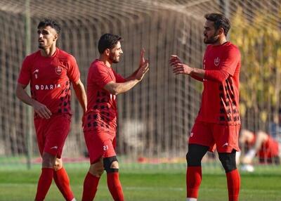  برتری پرسپولیس در دیدار تدارکاتی با گلزنی اورونوف و علیپور