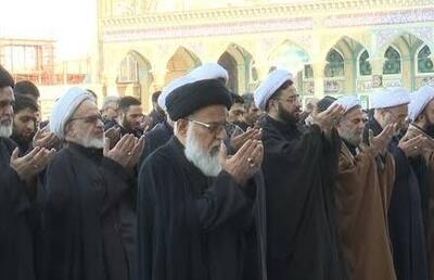  فیلم/ اقامه نماز استسقاء در مسجد جمکران