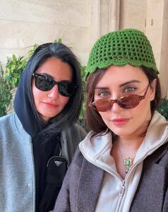  الناز شاکردوست و خواهرش در یک قاب