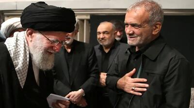  پزشکیان: عده‌ای که 1401 به رهبری بی‌احترامی می‌کردند، 1404 گفتند جانم فدای رهبر