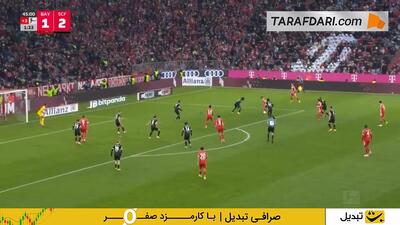  گل اولیسه به فرایبورگ (بایرن مونیخ 2-2 فرایبورگ)