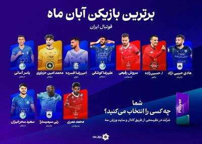  جنگ 10 نفره برای مهمترین جایزه ماه فوتبال ایران