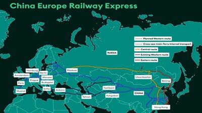  دروازه طلایی ترانزیت چین-اروپا به روی ایران باز شد