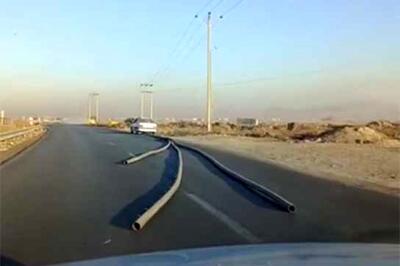  حمل بار عجیب با خودروی سواری در مشهد