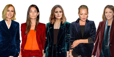  جسورانه و درخشان؛ کت و شلوار مخمل را به سبک سلبریتی‌های محبوب ست کنید - چی بپوشم