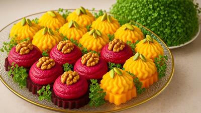  میان وعده چغندر و کدو حلوایی + سبزی های چیا!