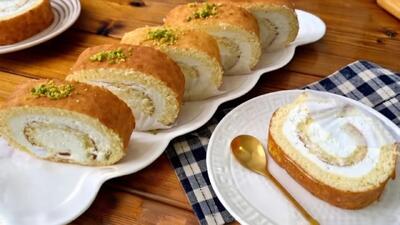  طرزتهیه رولت خامه ای تنها در ۱۵ دقیقه بدون ترک خوردگی