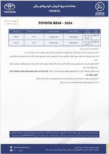  افزایش قیمت شدید برای خودروی تویوتا BZ۴X تیپ پرو