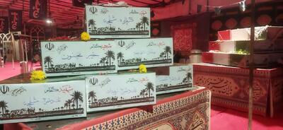  برگزاری مراسم وداع با ۱۰۰ شهید گمنام در تهران + فیلم