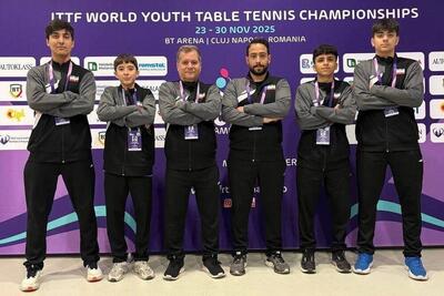  شکست تیم ملی پینگ‌پنگ نوجوانان ایران در یک قدمی مدال قهرمانی جهان