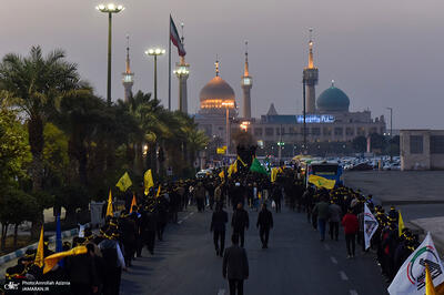  دسته عزاداری هیئت عاشقان ثارالله در حرم مطهر امام خمینی
