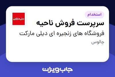  استخدام سرپرست فروش ناحیه در فروشگاه های زنجیره ای دیلی مارکت