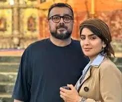  استایل راک و جذاب «مونا کرمی» در کنار همسرش