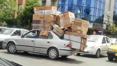  ببینید | ثبت رکورد تازه باربری با خودروی سواری!