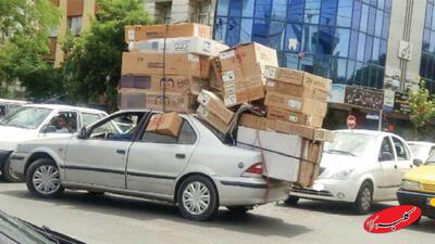  ببینید | ثبت رکورد تازه باربری با خودروی سواری! - کلبه سرگرمی