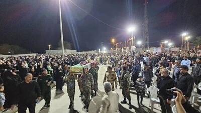  وداع باشکوه با شهید گمنام در سرمستان برگزار شد