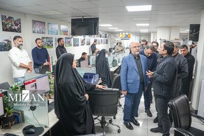  رئیس حوزه ریاست قوه قضاییه از مرکز رسانه و خبرگزاری میزان بازدید کرد