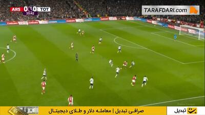  گل لیاندرو تروسار به تاتنهام روی پاس دیدنی میکل مرینو (آرسنال 1-0 تاتنهام) - پارس فوتبال