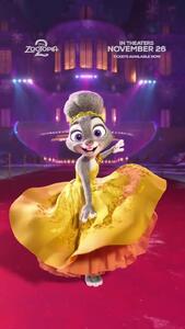  طراحی محبوب جودی خرگوشه زوتوپیا روی فرش قرمز! + فیلم