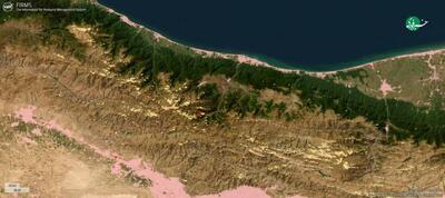  تصاویر شوکه کننده ناسا از محل آتش‌سوزی جنگل الیت چالوس