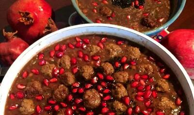  سوپ انار؛ ترش ِگرم ِخوش رنگ  مخصوص شب‌چله