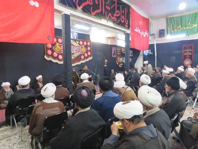  برگزاری مراسم عزاداری فاطمیه دوم در دفتر مرحوم آیت‌الله العظمی فاضل لنکرانی + تصاویر