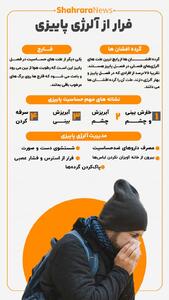  اینفوگرافی| فرار از آلرژی پاییزی