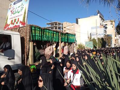  تشییع پیکر چهار شهید گمنام در ایلام