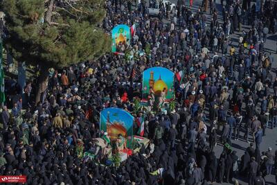  تشییع پیکر مطهر ۶ شهید گمنام در اراک