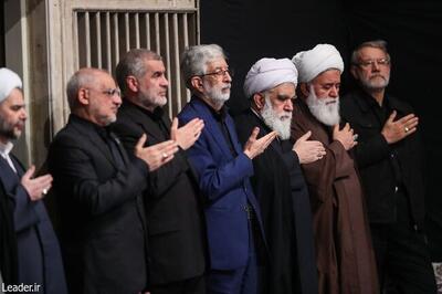  عکس/ هم‌نشینی غیرمنتظره قالیباف و پزشکیان در حاشیه مراسم | اقتصاد24