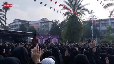  ببینید| وداع مردم رشت با پیکر مطهر ۷ شهید گمنام