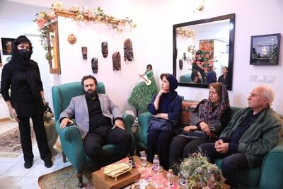  دیدار هنرمندان با فرزانه کابلی برای هم‌دردی درگذشت همسرش هادی مرزبان +عکس