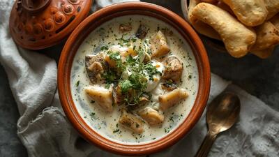  طرز تهیه یک غذای جدید|آبگوشت لنجو  خیلی خوشمزه س