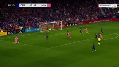  ویدیو: گلزنی لیونل مسی مقابل سینسیناتی