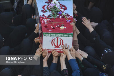  مراسم تشییع پیکرهای ۸ شهدای گمنام - سمنان