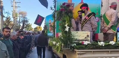  پیکر مطهر ۶ شهید گمنام در اراک تشییع شد