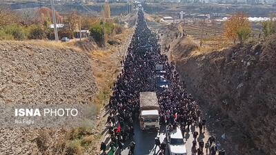  پیکر مطهر ۶ شهید گمنام دفاع مقدس در یاسوج تشییع شد