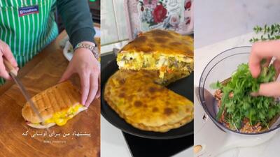  آشپزیه انواعه ناگت مرغ پیتزا و غذایه روستایی