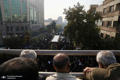  مراسم تشییع پیکرهای مطهر 100 شهید گمنام در تهران-3